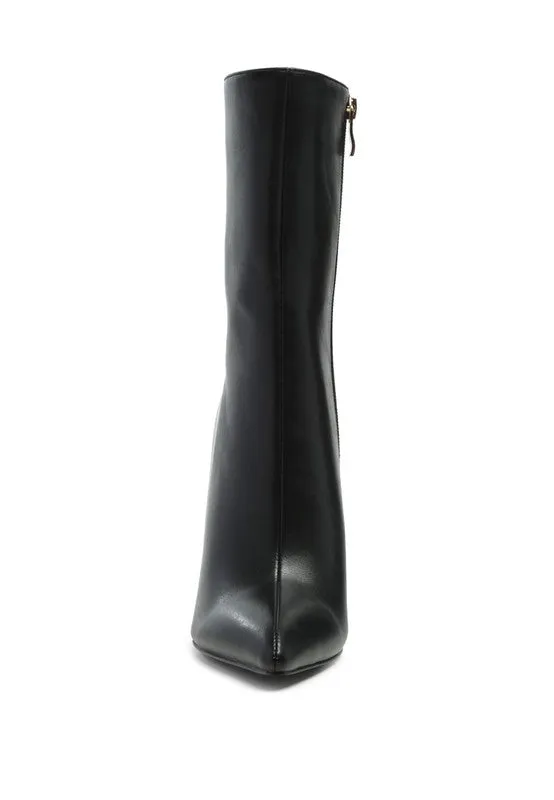 Klayton Metallic Stiletto High Heel Boots