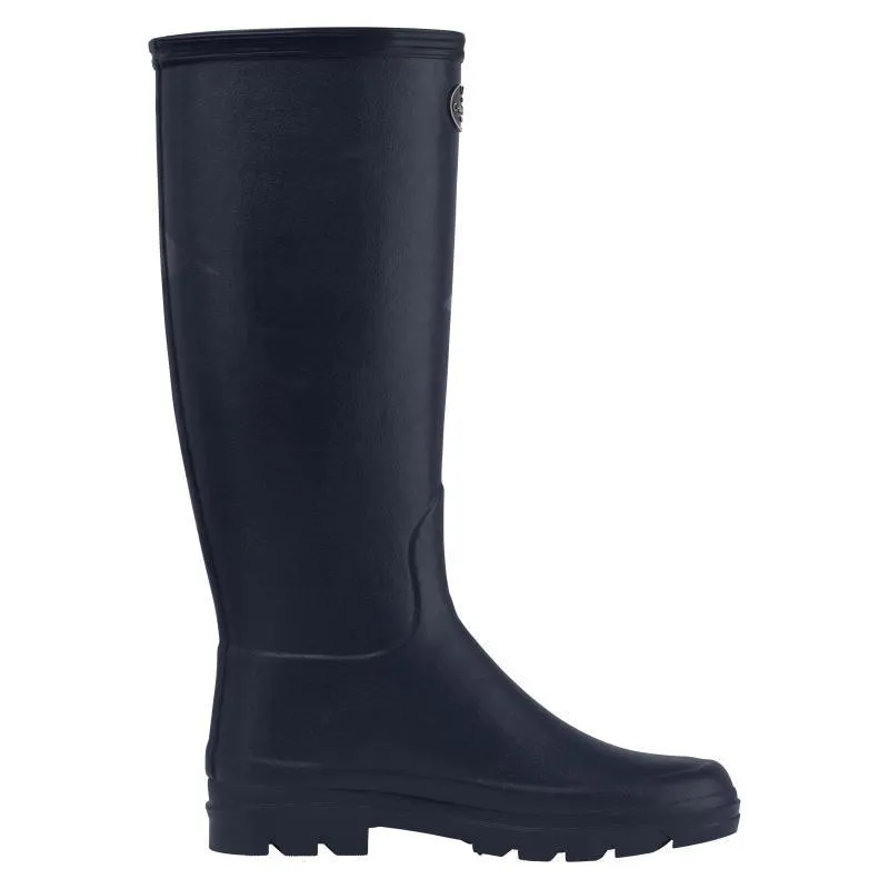 Le Chameau Iris Jersey Lined Ladies Wellington Boots - Bleu Fonce