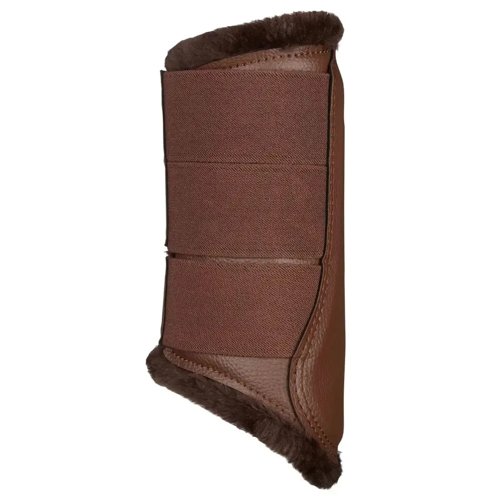 LeMieux Fleece Lined Brushing Boots Brown