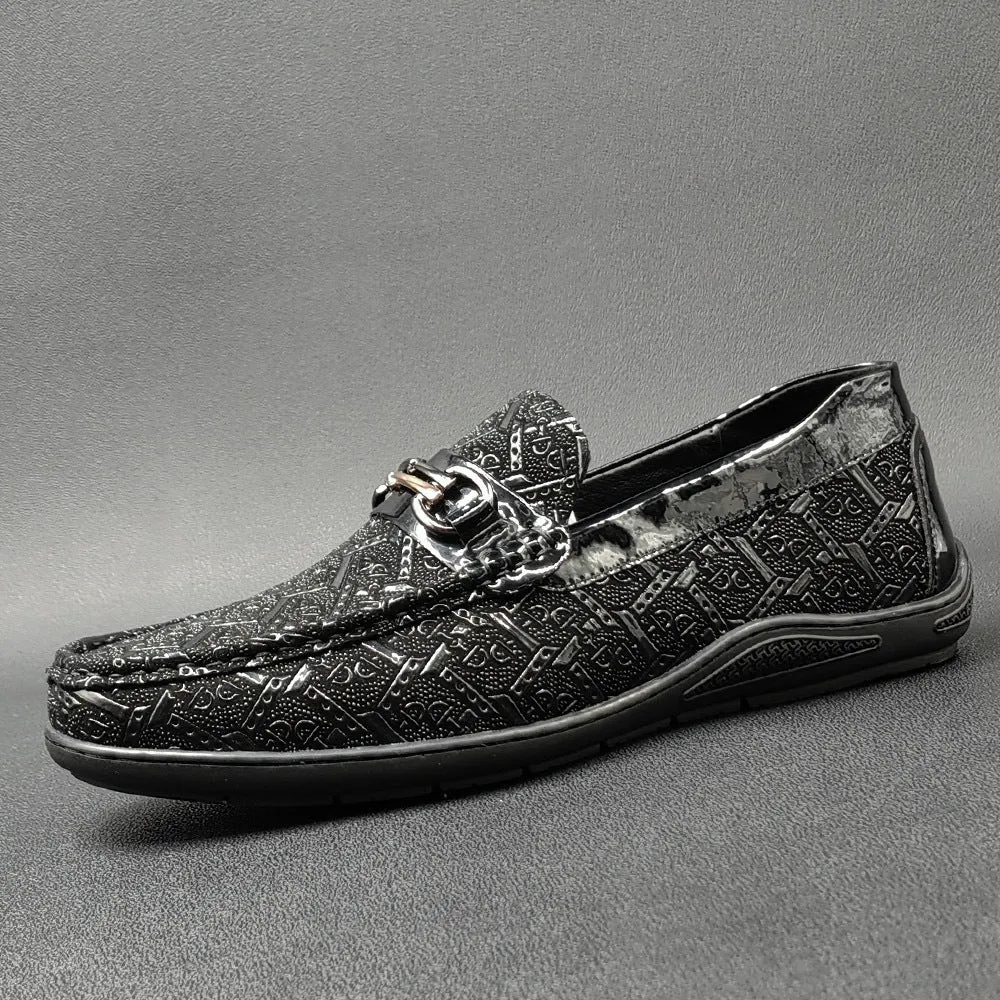 Men Retro Classic Leather Flat Casual Loafers