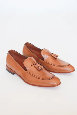 Men's Brown Leather Loafers