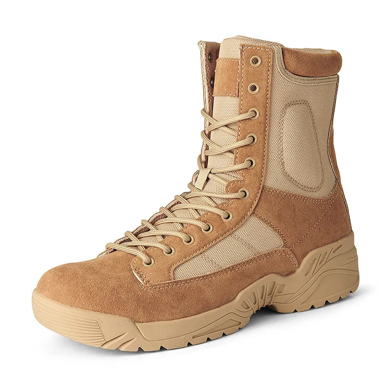 Men's high cut tactical boots Durable training shoes Outdoors combat boots