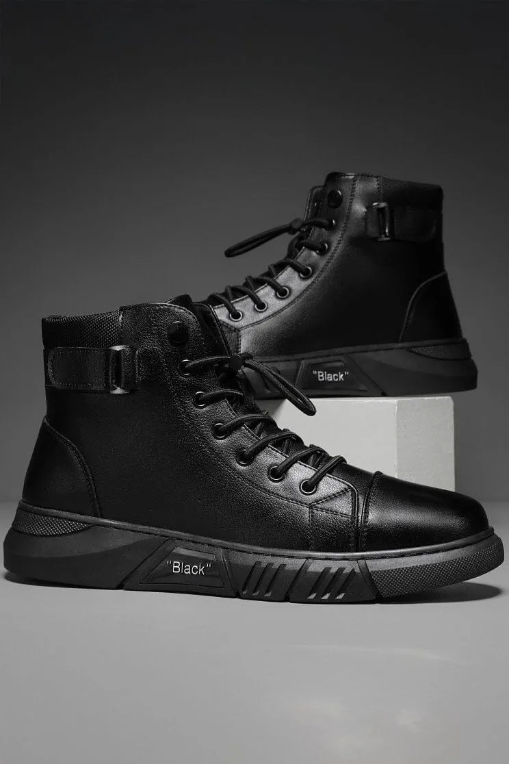 Men's High Top Lace-Up Sneakers