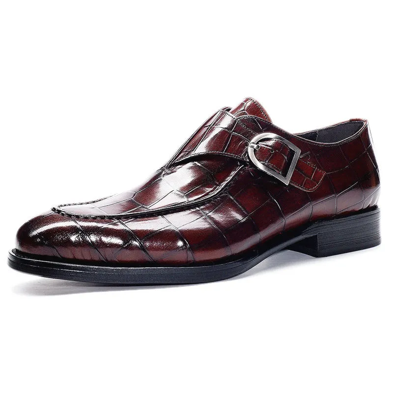 Men's strap loafers Classic business formal dress shoes