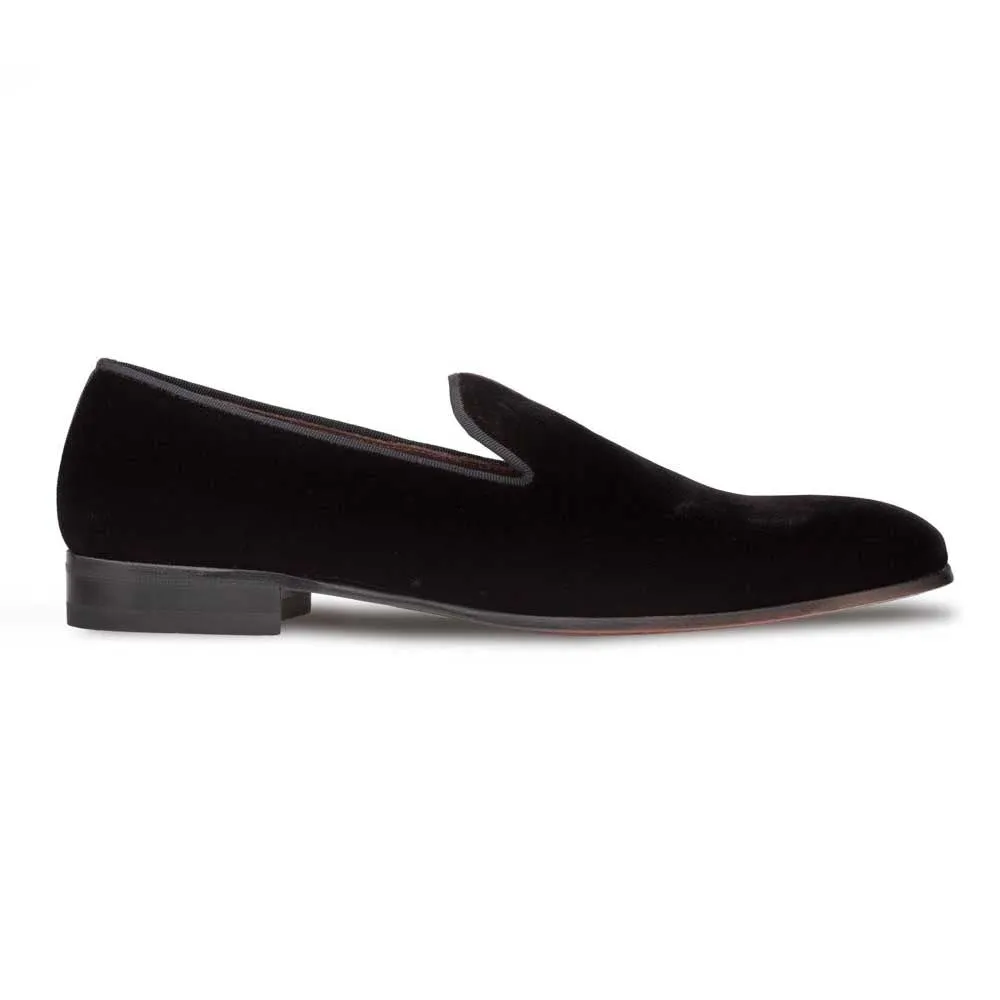 Mezlan Lublin Black Rich Velvet Men’s Formal Slip On