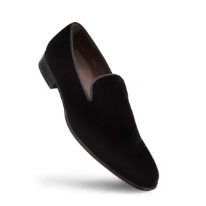 Mezlan Lublin Black Rich Velvet Men’s Formal Slip On