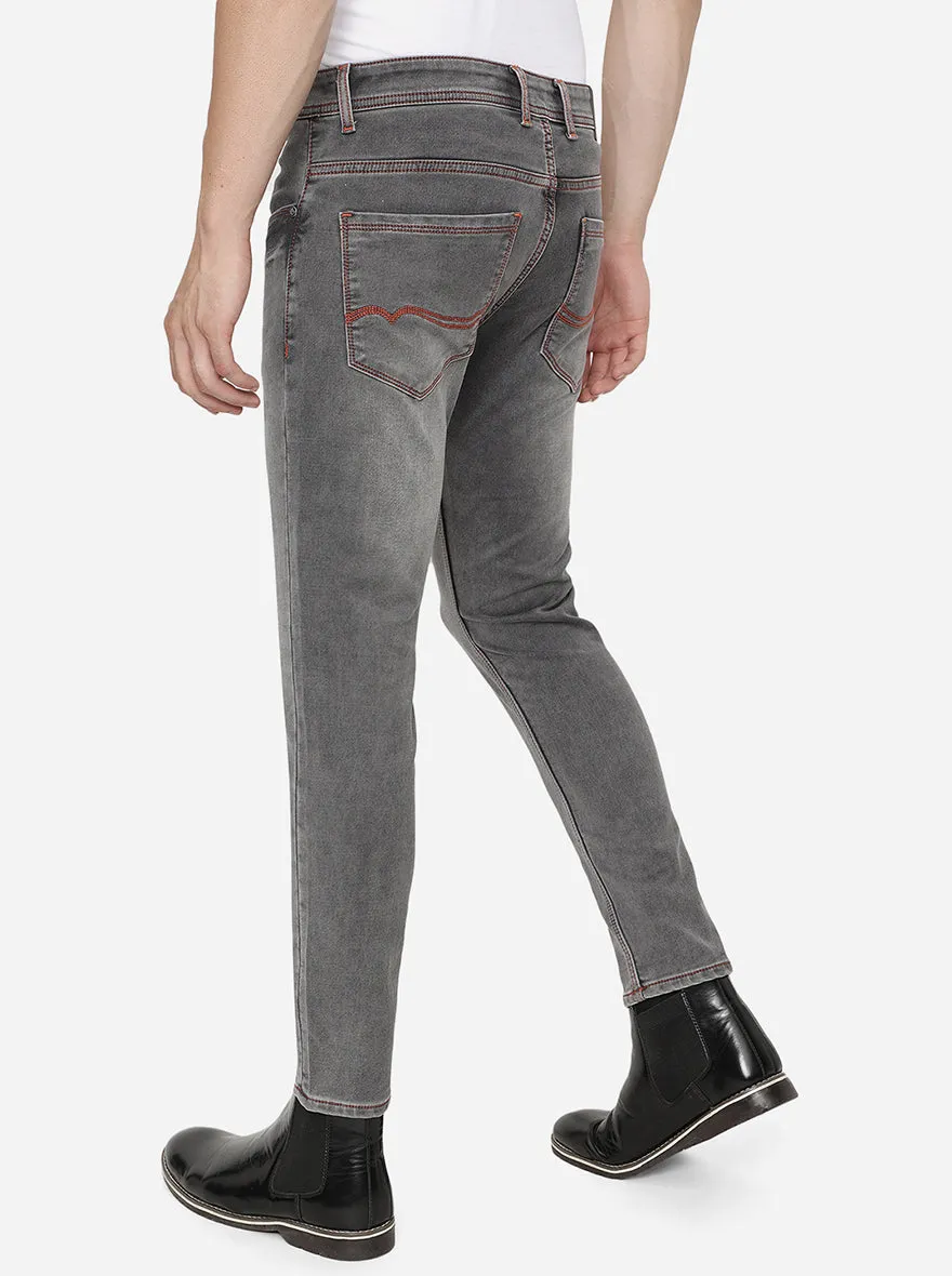 Midnight Grey Washed Slim Fit Jeans | Greenfibre