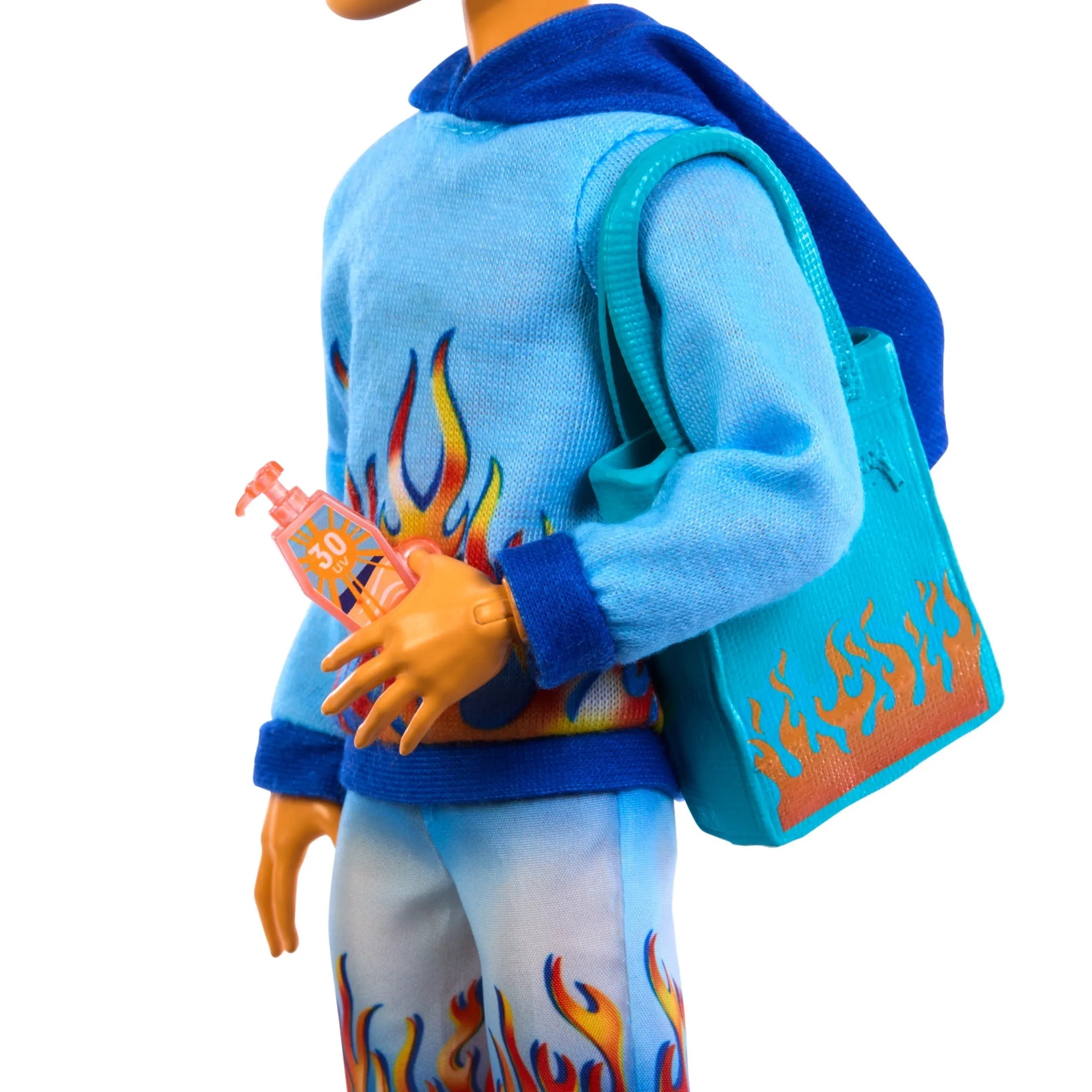 Monster High Scare-adise Island Heath Burns Fashion Doll with Swim Trunks & Accessories