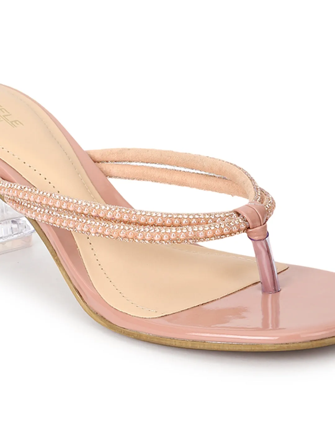 Nude Patent Block Sandals (TC-ST-018-NUD)