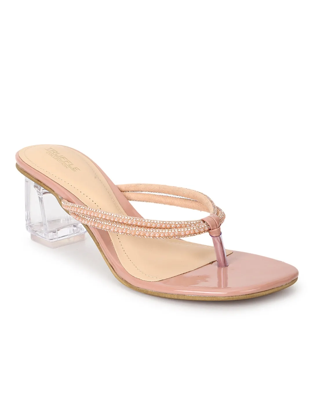 Nude Patent Block Sandals (TC-ST-018-NUD)