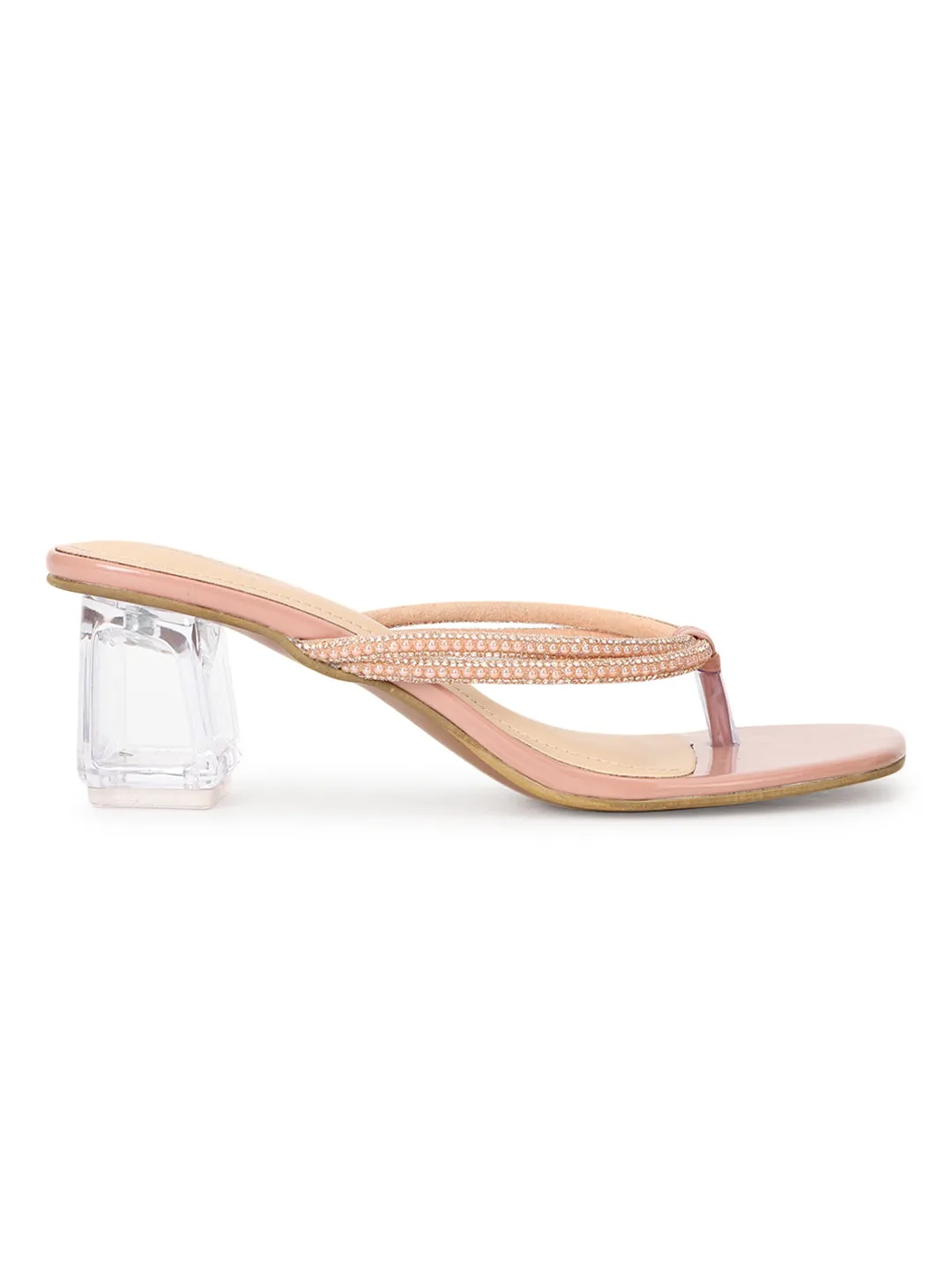 Nude Patent Block Sandals (TC-ST-018-NUD)