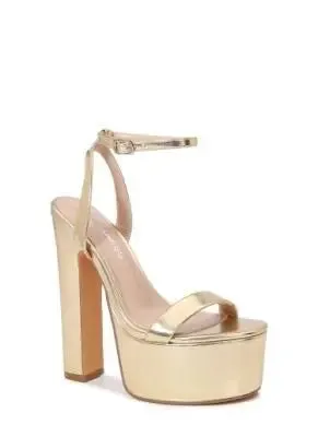 Platform Heel with Ankle Strap