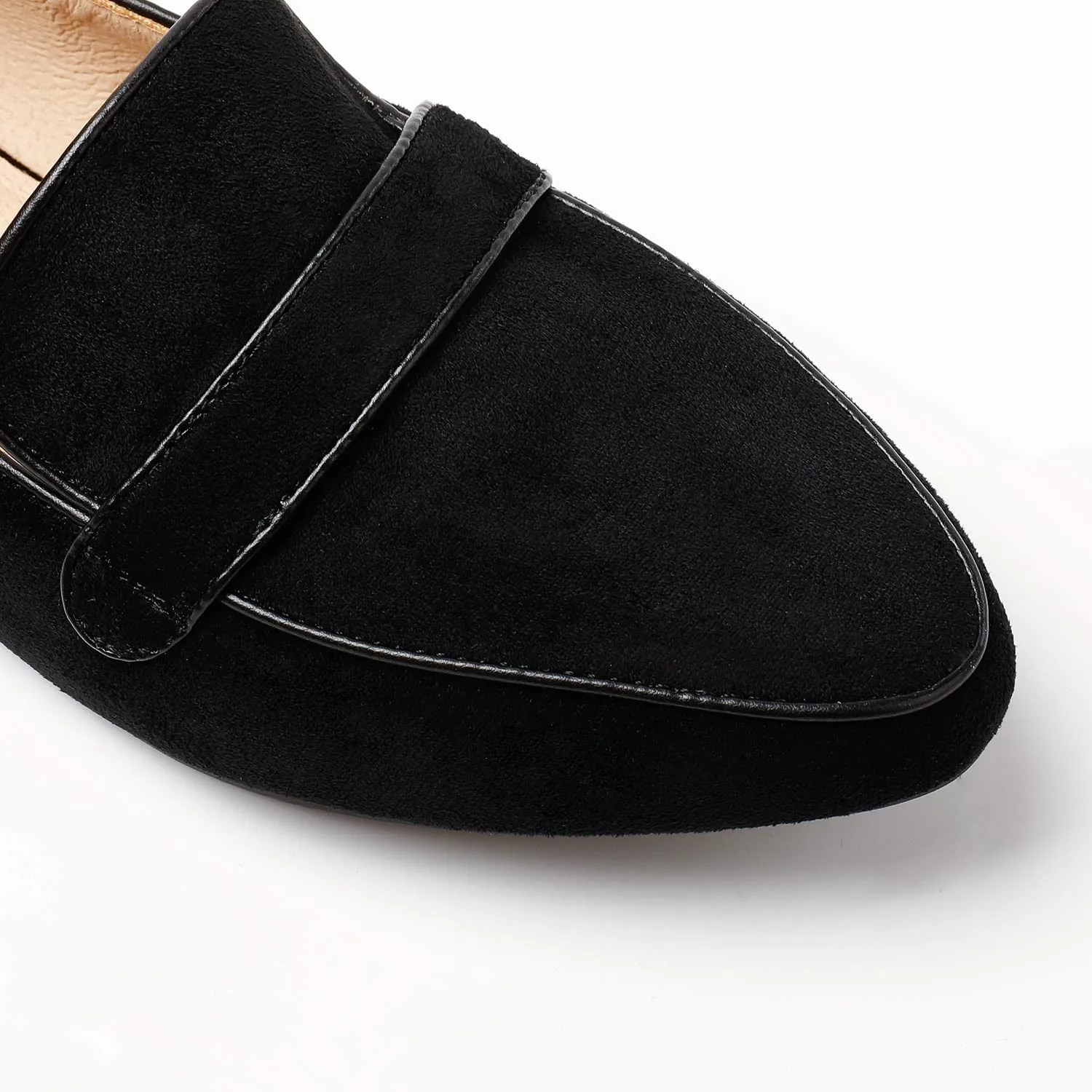 Pointed Toe Loafers Slip on Flat