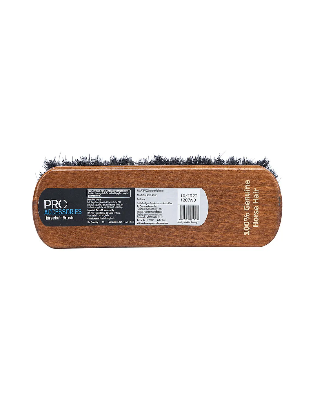 Pro Accessories Horse Hair Brush Dark