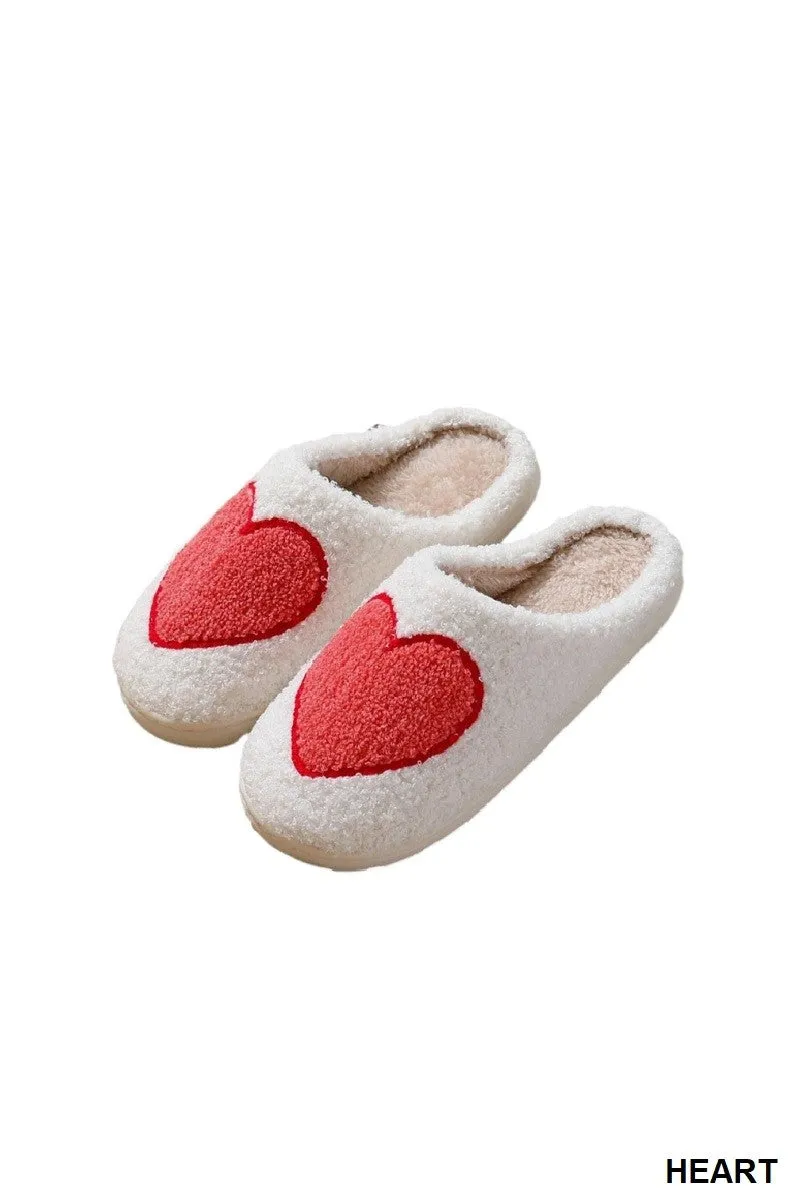 Red Heart Soft Plush Slippers