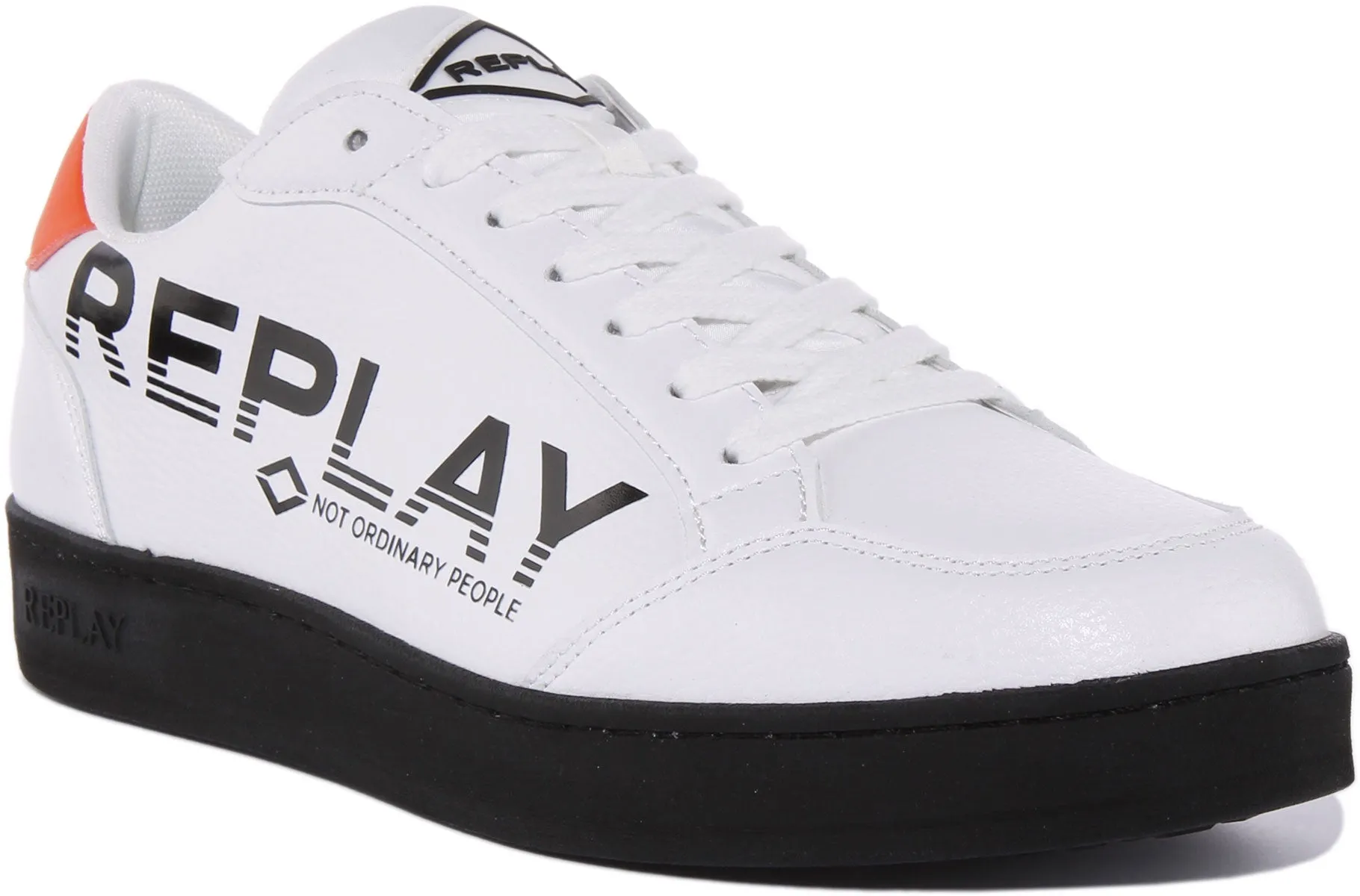 Replay Bring Print In White Black For Men