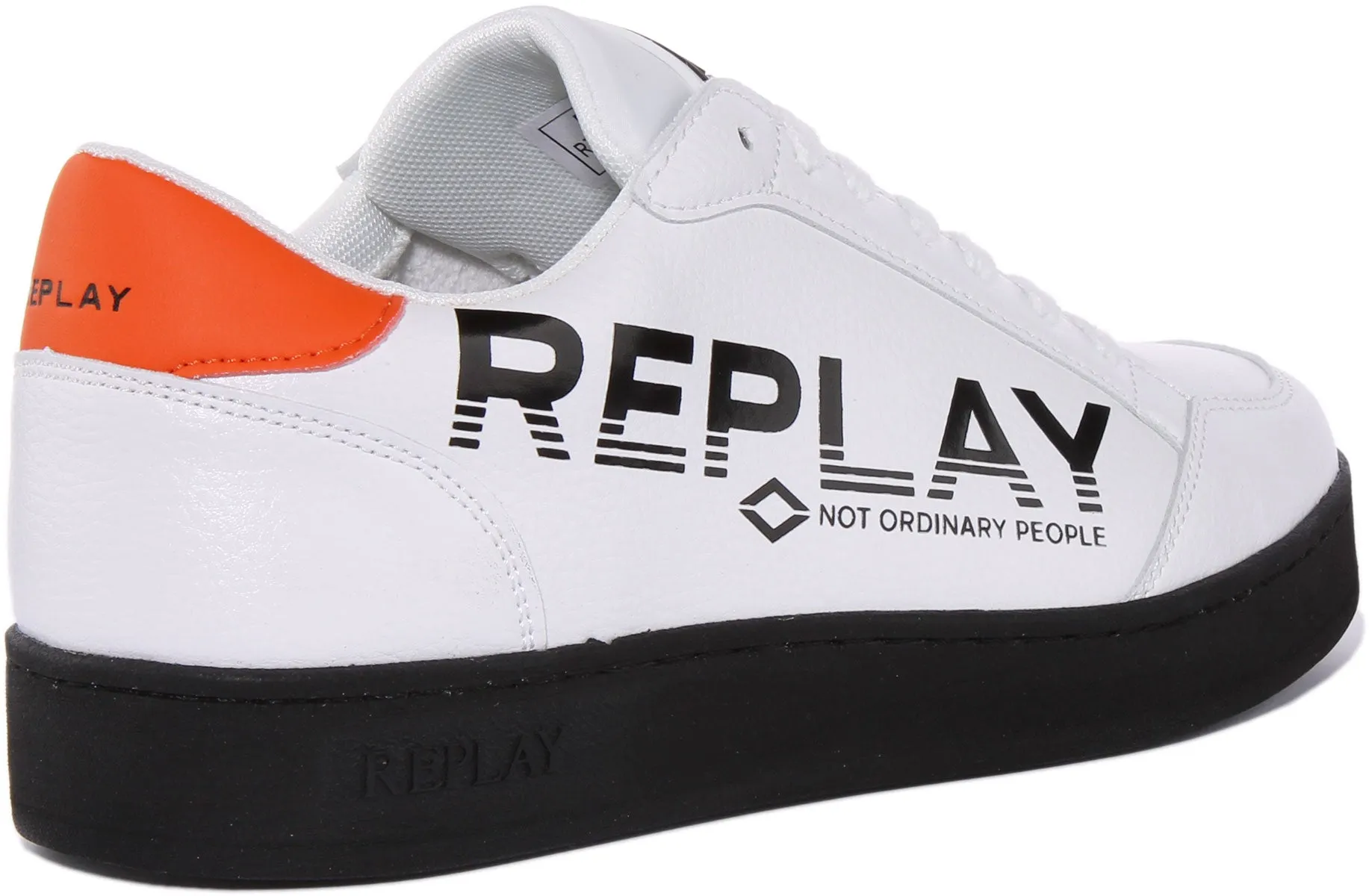 Replay Bring Print In White Black For Men