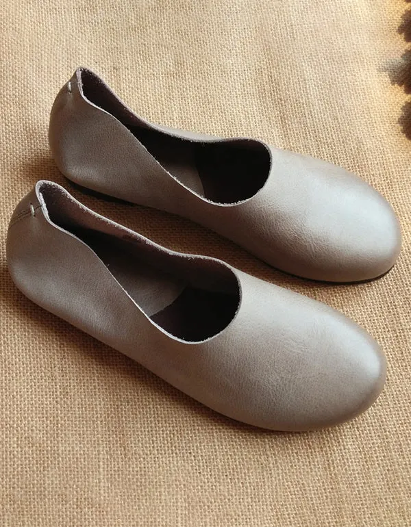 Retro Comfortable Leather Handmade Retro Flats 35-41