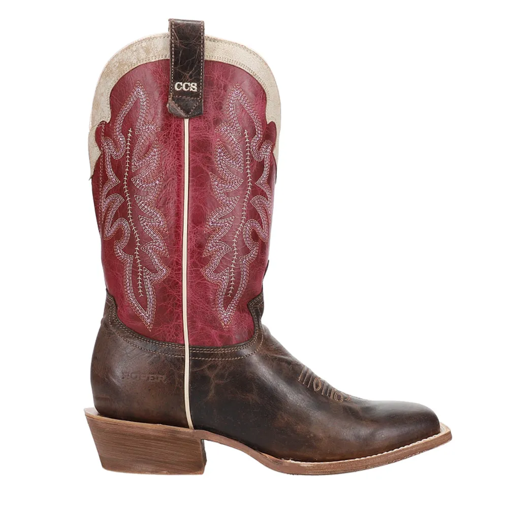 Ride 'em Cowgirl CCS Embroidered Square Toe Cowboy Boots