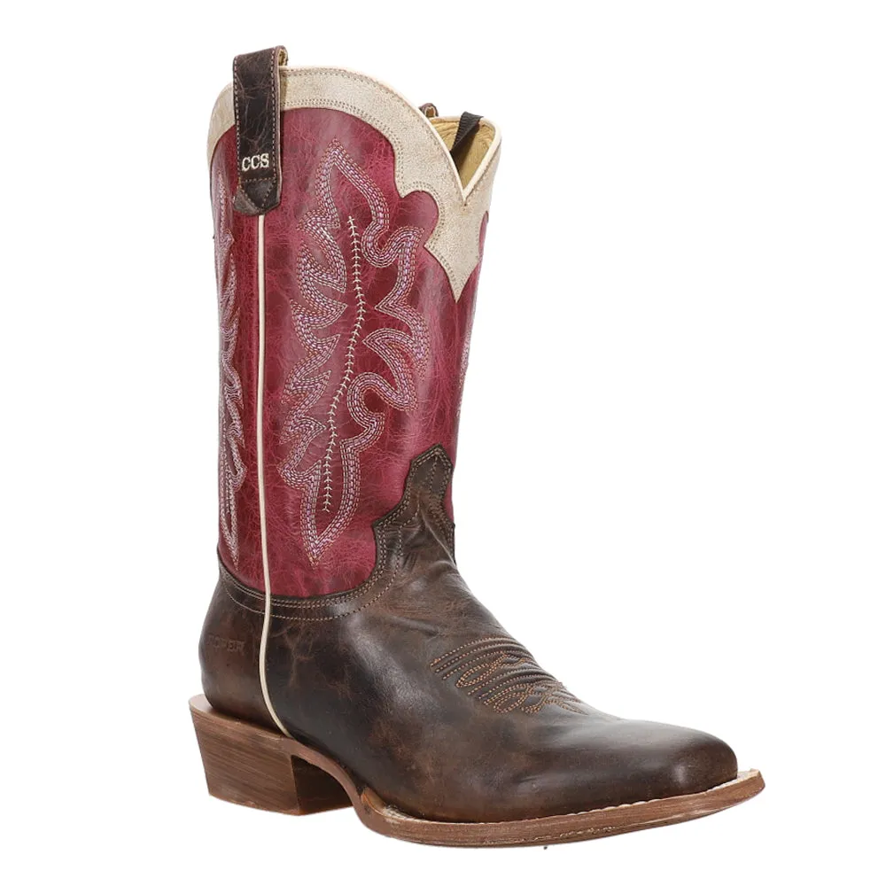 Ride 'em Cowgirl CCS Embroidered Square Toe Cowboy Boots