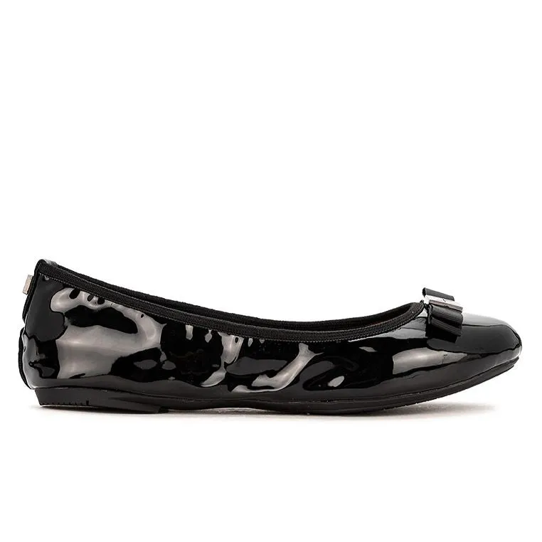 SHEA Ballet Flat Shoes - Black Patent