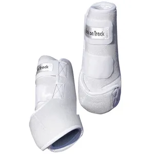 Small Back on Track Therapeutic Exercise Horse Front Boots White