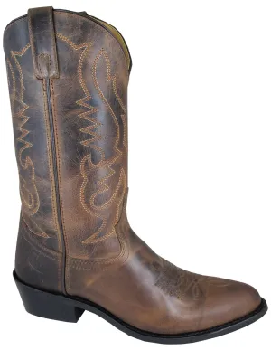 Smoky Mountain Boots Mens Denver Brown Leather Basic Western 11.5 EE