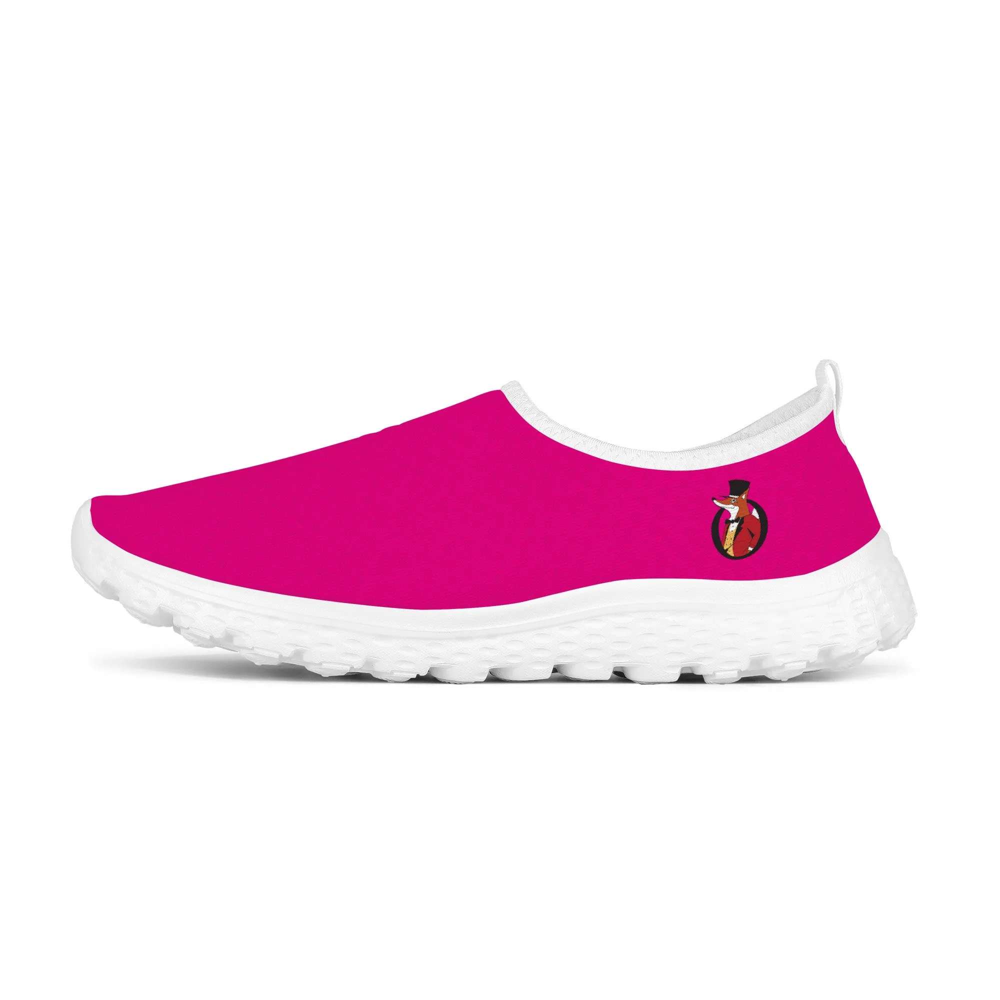 Snooty Fox Art Women's Mesh Running Shoes - Mex Pink