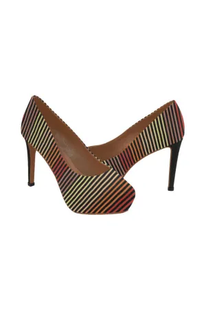 Spectral Lines Women's High Heels (Model 044)