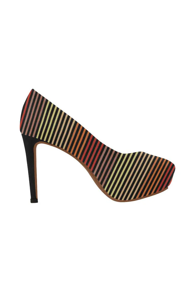 Spectral Lines Women's High Heels (Model 044)