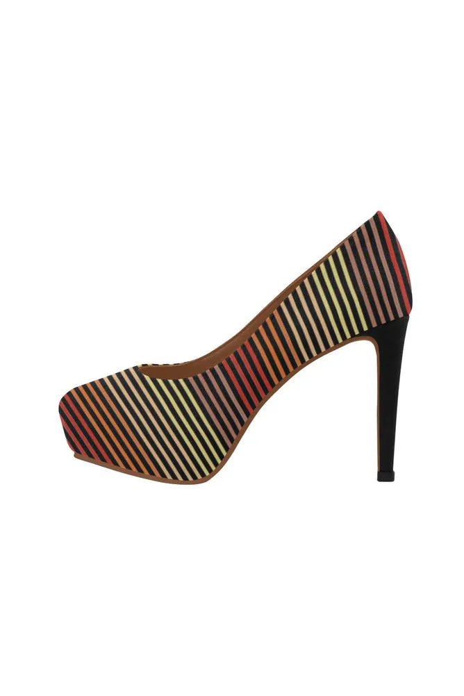 Spectral Lines Women's High Heels (Model 044)