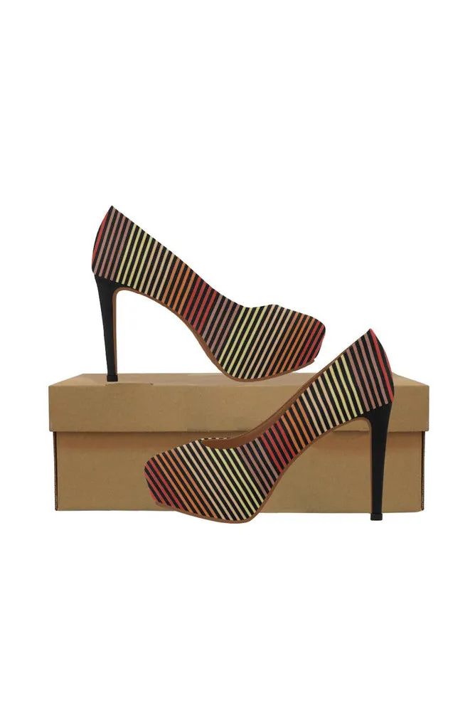 Spectral Lines Women's High Heels (Model 044)