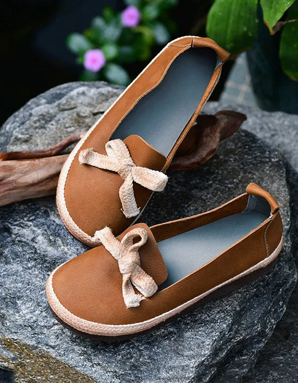 Spring Comfortable Slip-On Retro Flats