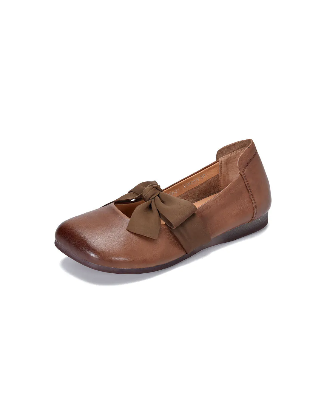 Square-toe Bow knot Comfortable Soft Sole Flats