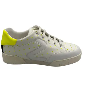 Stella McCartney Brand New £287 White & Neon Leather Trainers 40