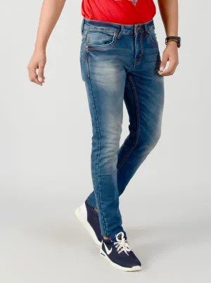 Stellar Blue Washed Slim Fit Jeans | JadeBlue