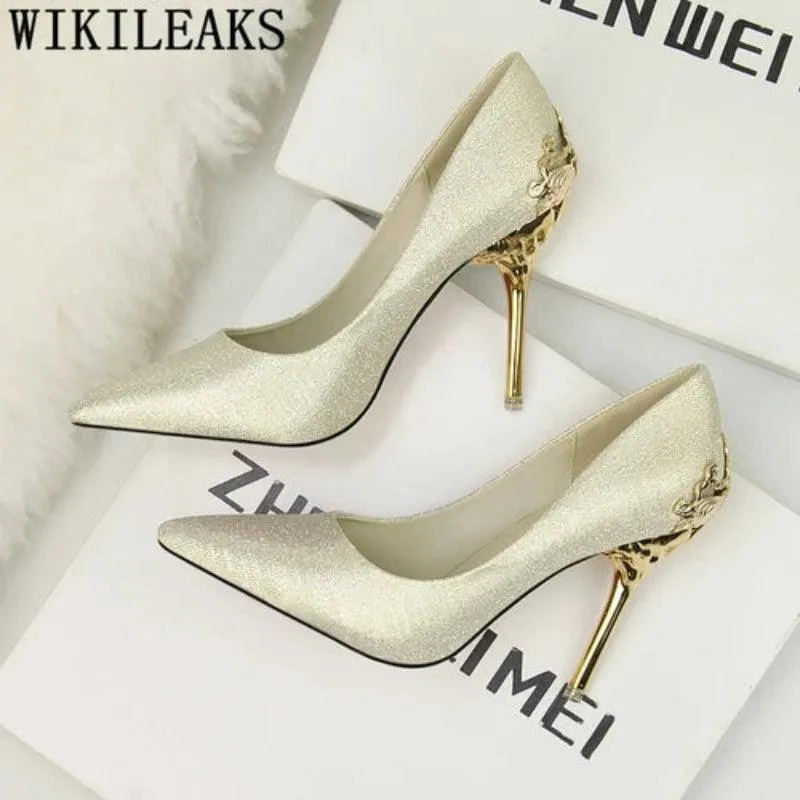 Stiletto High Hills For Women Office Shoes