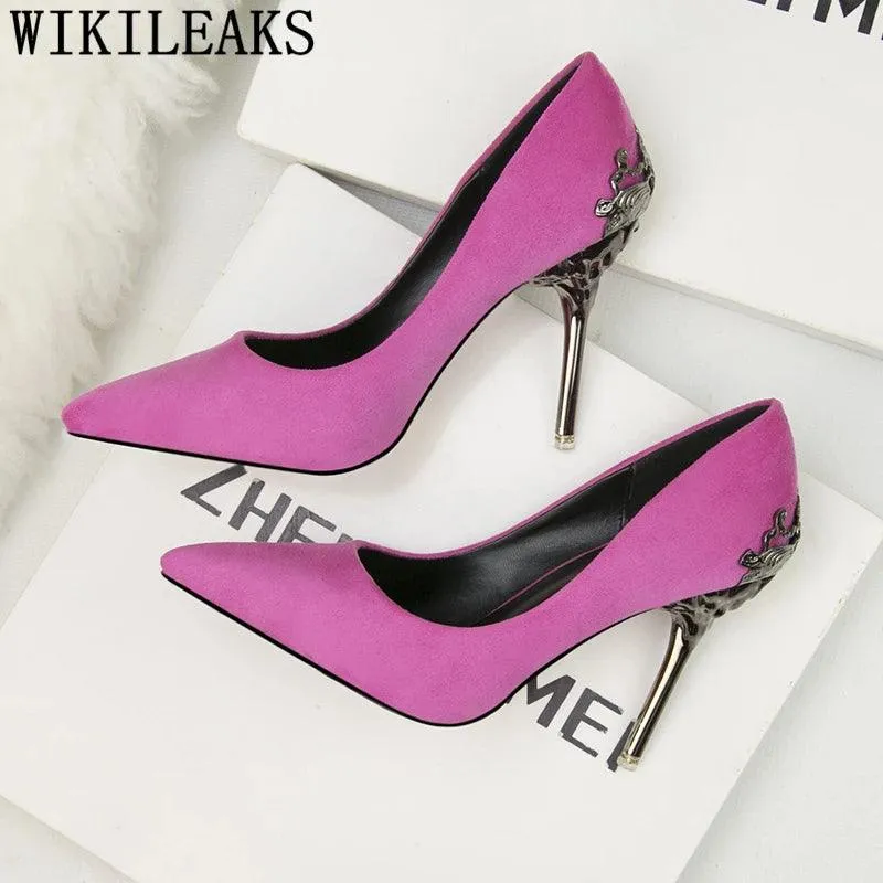 Stiletto High Hills For Women Office Shoes