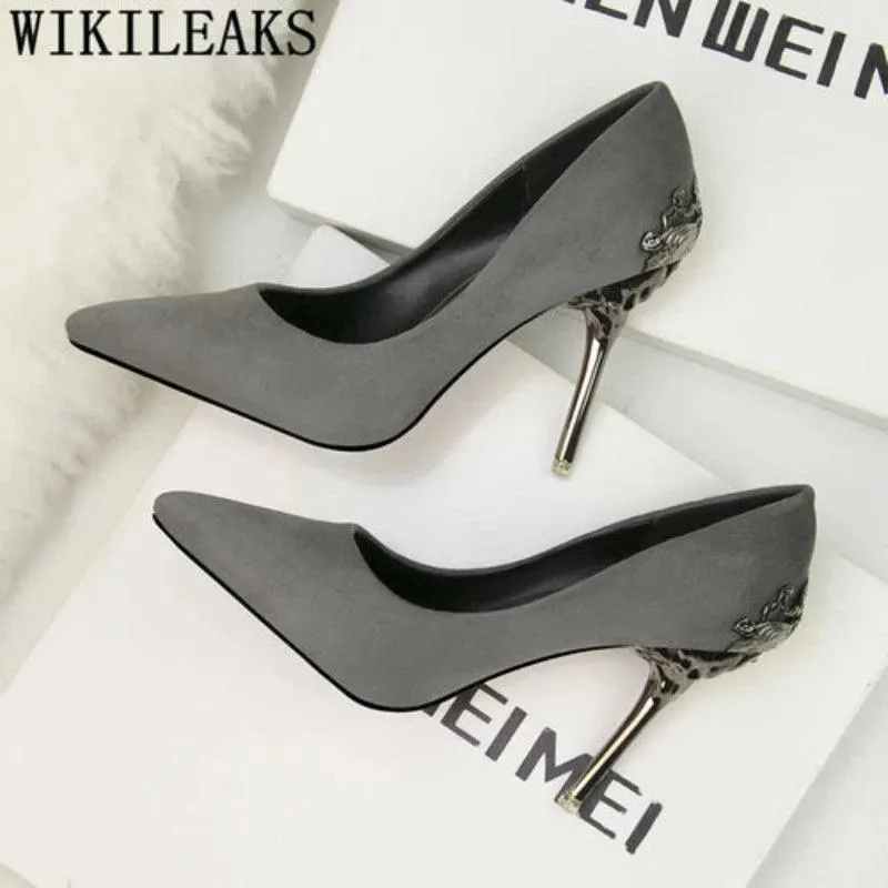 Stiletto High Hills For Women Office Shoes