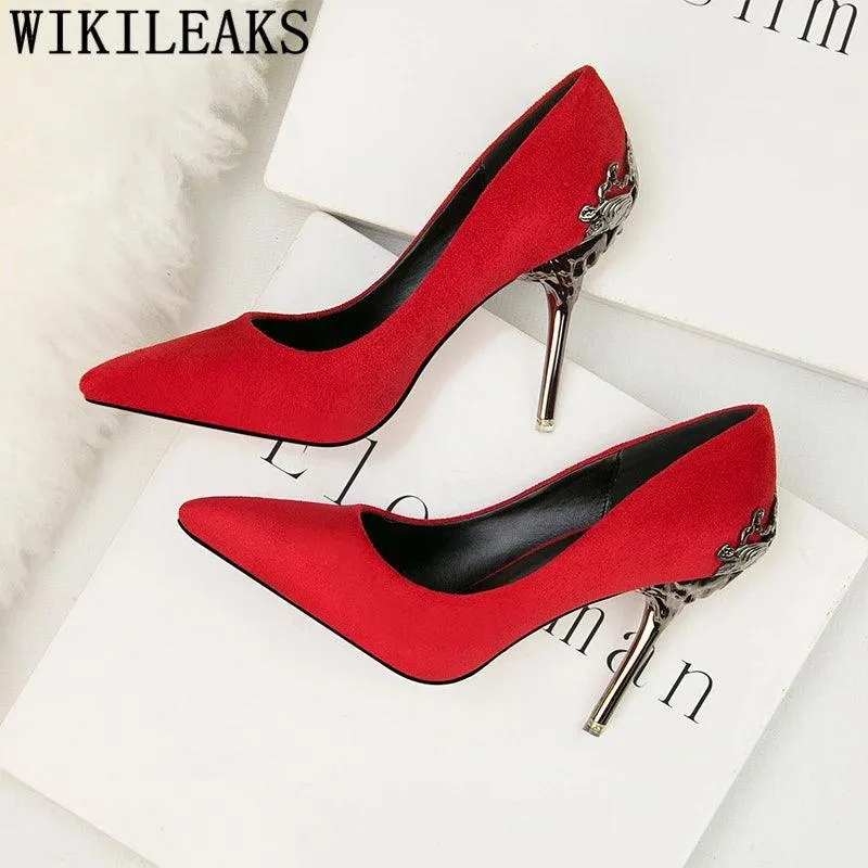 Stiletto High Hills For Women Office Shoes