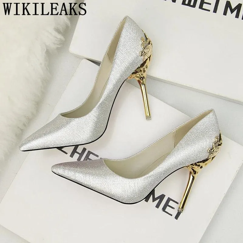 Stiletto High Hills For Women Office Shoes