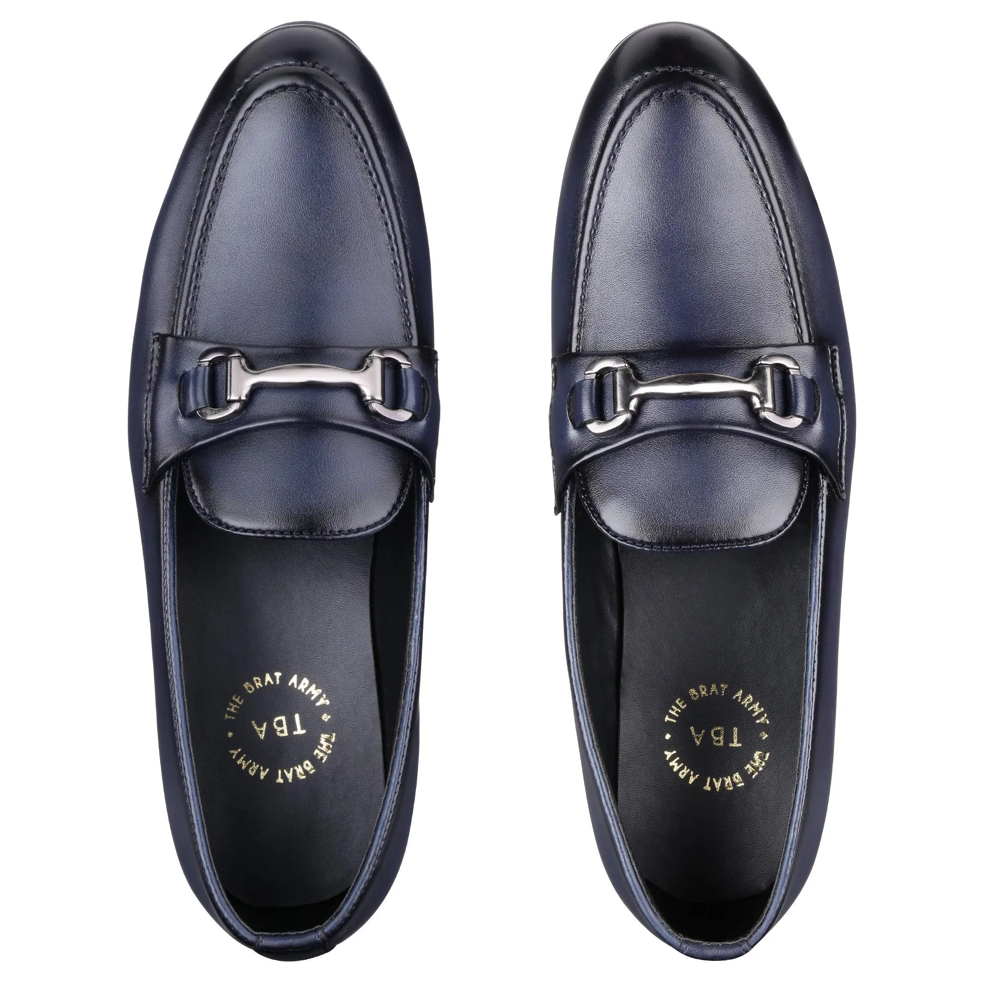 St.James Blue Buckle Loafers