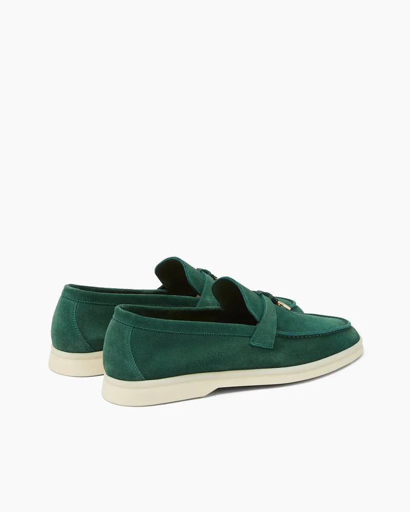 Suede Solid Color Flat Large Size Loafers