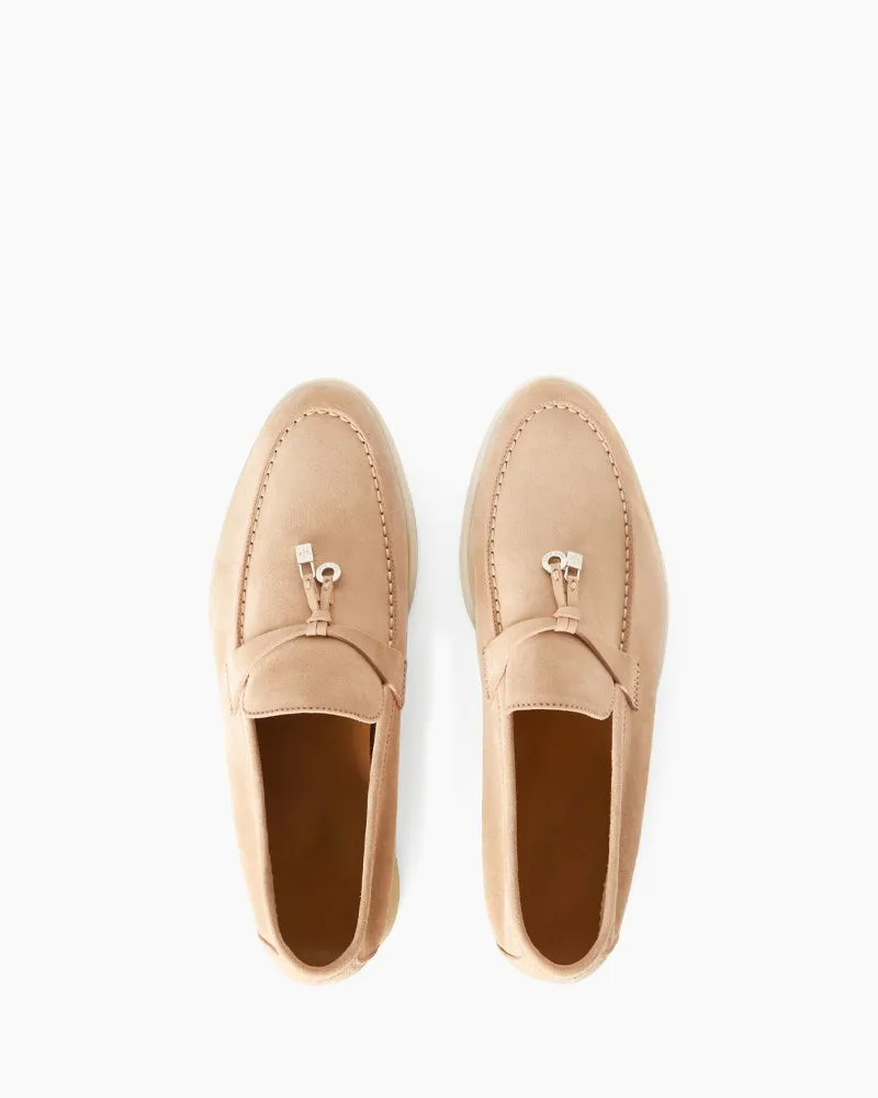 Suede Solid Color Flat Large Size Loafers