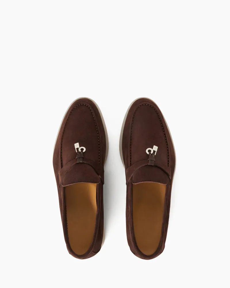 Suede Solid Color Flat Large Size Loafers