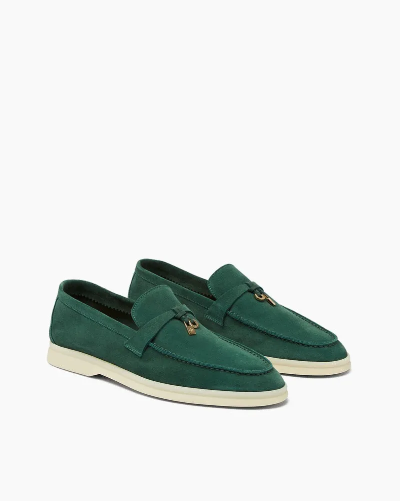 Suede Solid Color Flat Large Size Loafers