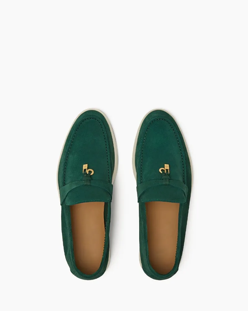 Suede Solid Color Flat Large Size Loafers