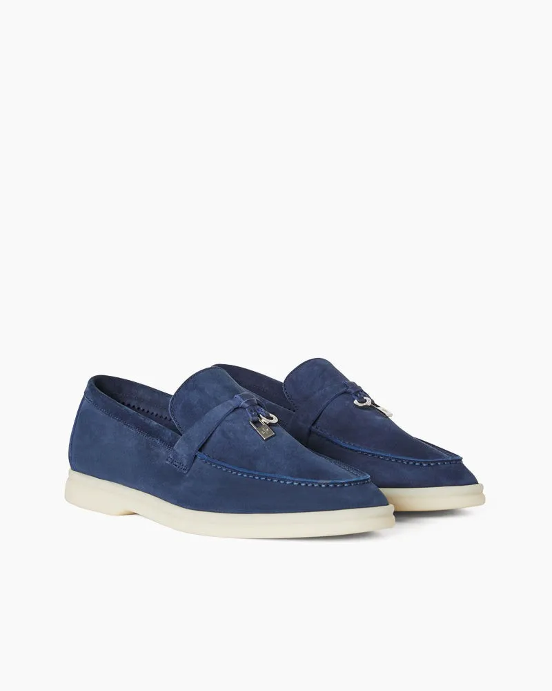 Suede Solid Color Flat Large Size Loafers