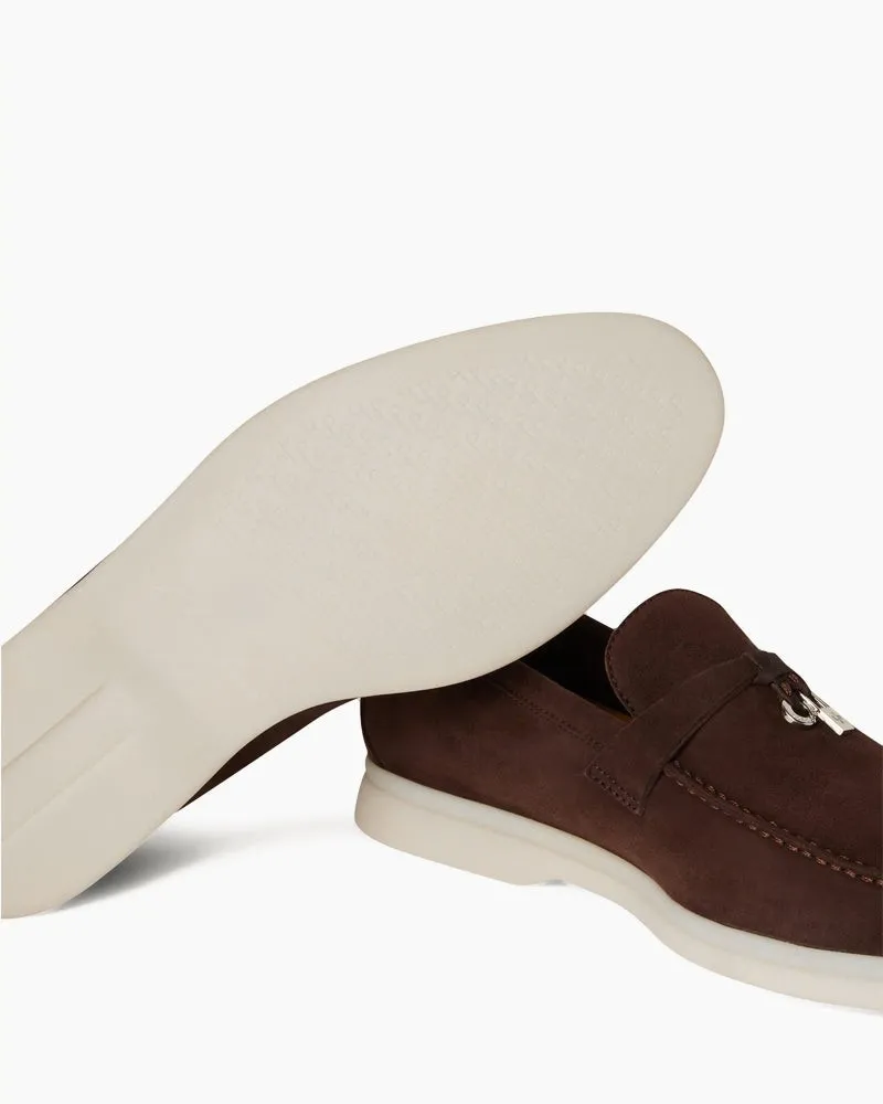 Suede Solid Color Flat Large Size Loafers