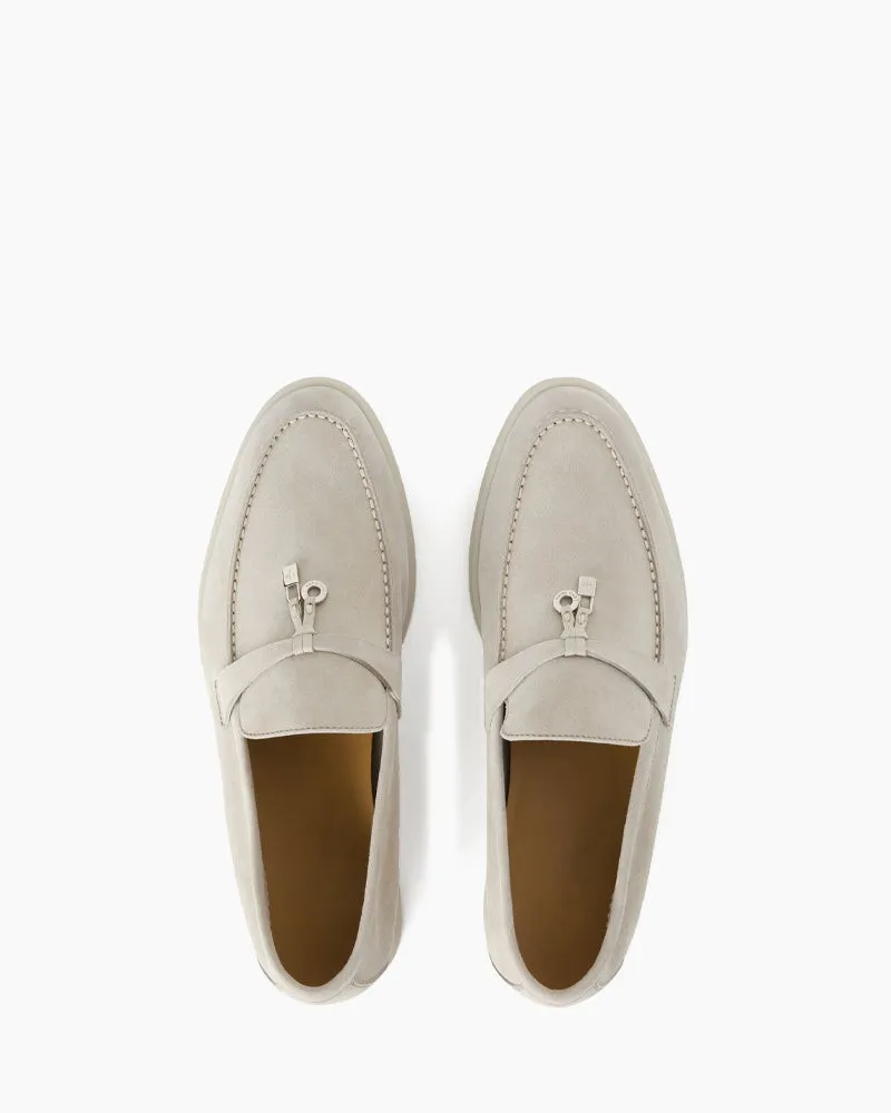 Suede Solid Color Flat Large Size Loafers